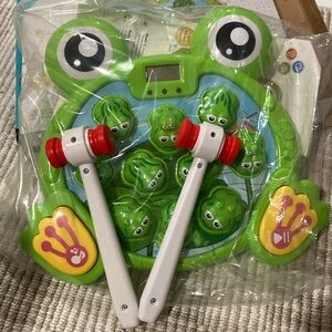 Green Frog Whack-a-Mole Game for Kids
